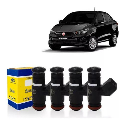 4 Bicos Injetores Fiat Uno Cronos Argo 1.3 8v Flex 2016/...