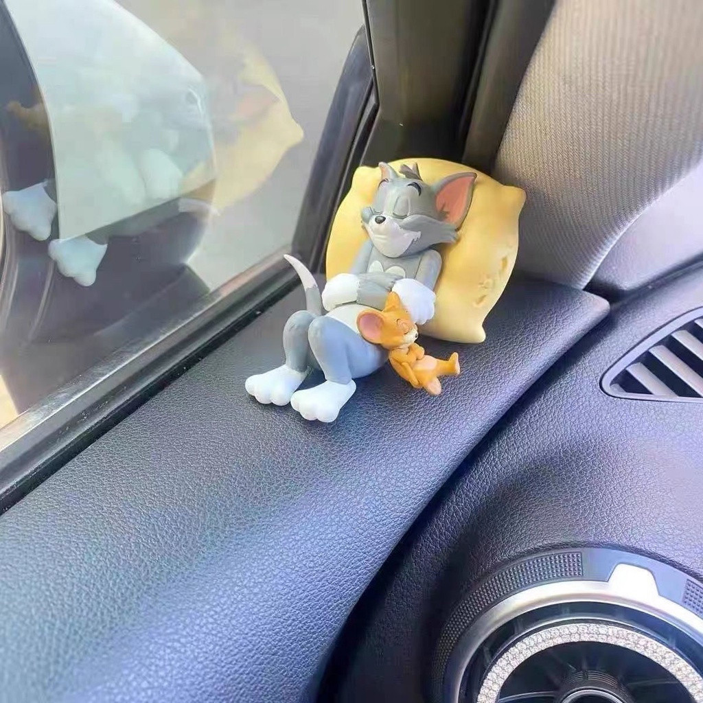 Enfeites de Carro Tom e Jerry Decoração de Interior de Carro Tom e Jerry Boneca de Carro
