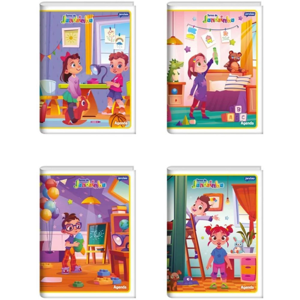 Caderno Brochurão Flexível 96 Folhas Jandainha, Infantil, Ideal para o Dia a Dia em Oferta na Shopee