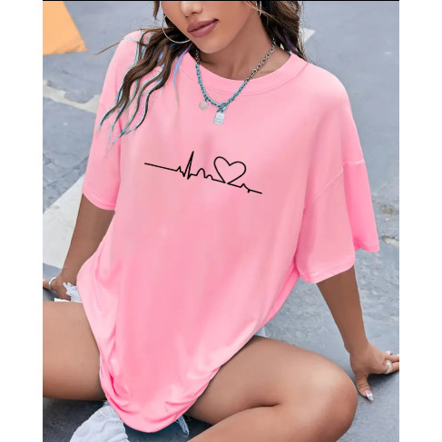 Camisa Camiseta Feminina Algodão UNISSE Lançamento Casual Batimento