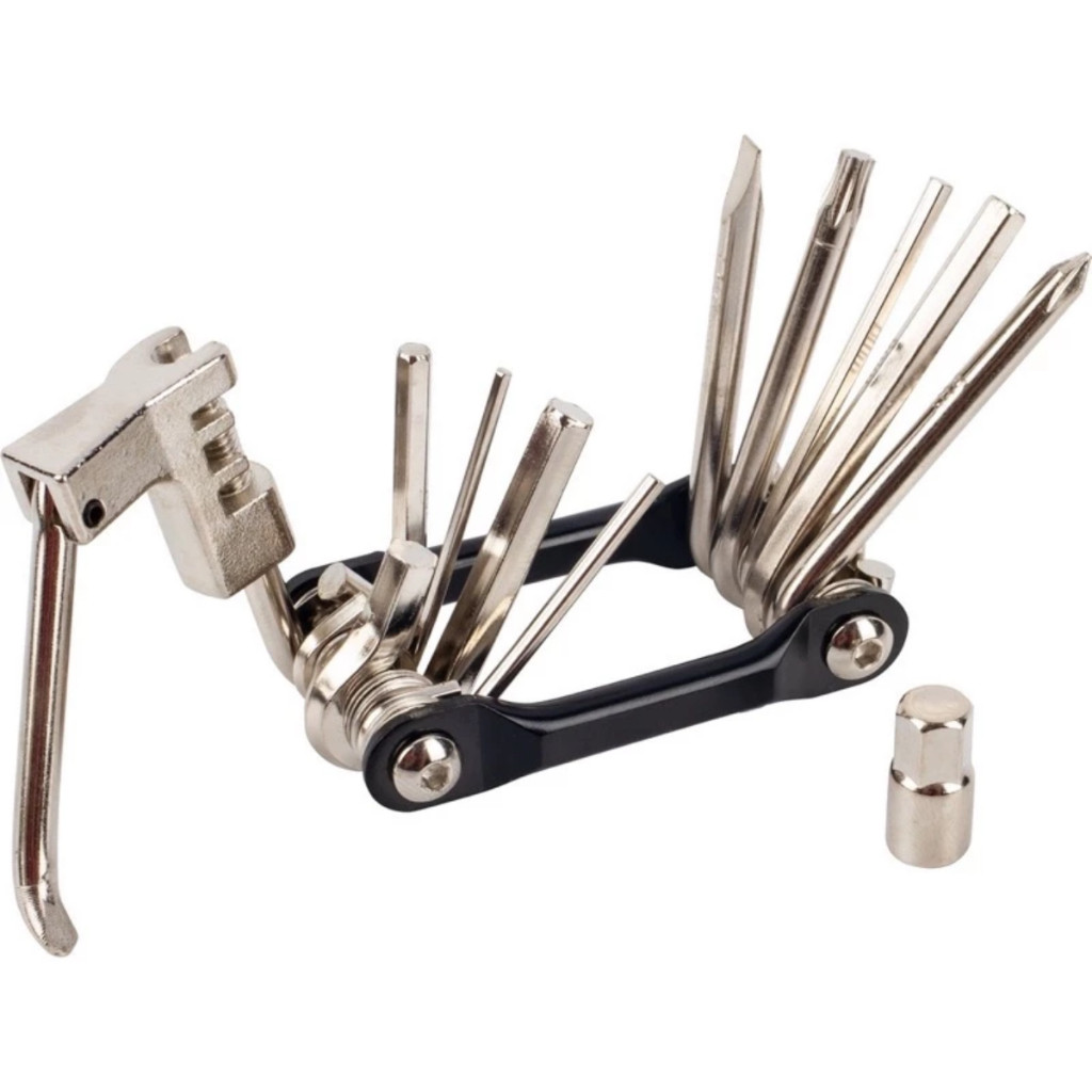 Kit Chave Ferramenta Canivete Multifunções Reparo Manutenção 12 Funções Multichaves Bicicleta Mtb