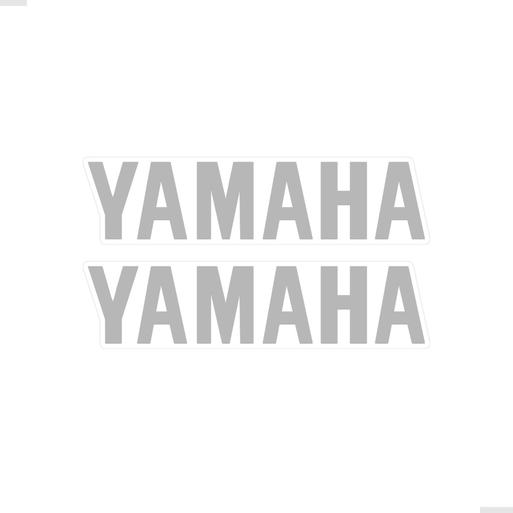 Par Adesivos Compatível Moto Yamaha Balança Cinza Genérico