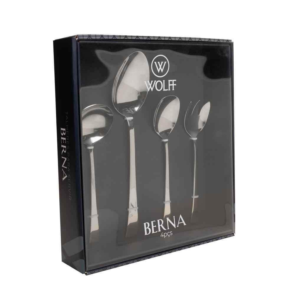 4 Peças para Servir Berna Aço Inox Wolff