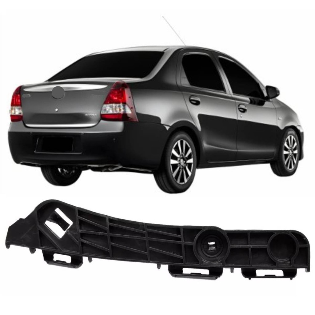 Suporte Guia Parachoque Etios Sedan 2013 Ate 2021 Traseiro Lado Direito