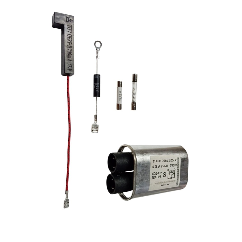 Kit Capacitor 0,95uf +Diodo +Fusivel Alta 700ma 5kv+ fus-08A
