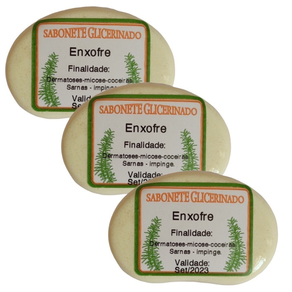 3x Sabonete Enxofre Extra Forte Sarna Micose Coceira em Oferta na Shopee