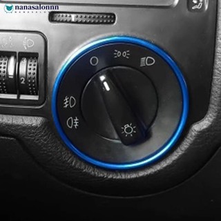 NANASALONNN Interruptor Do Farol Carro Quadro Decorativo Liga De Alumínio Guarnição Anel Adesivo Para Golf Jett MK5 MK6 em Oferta na Shopee