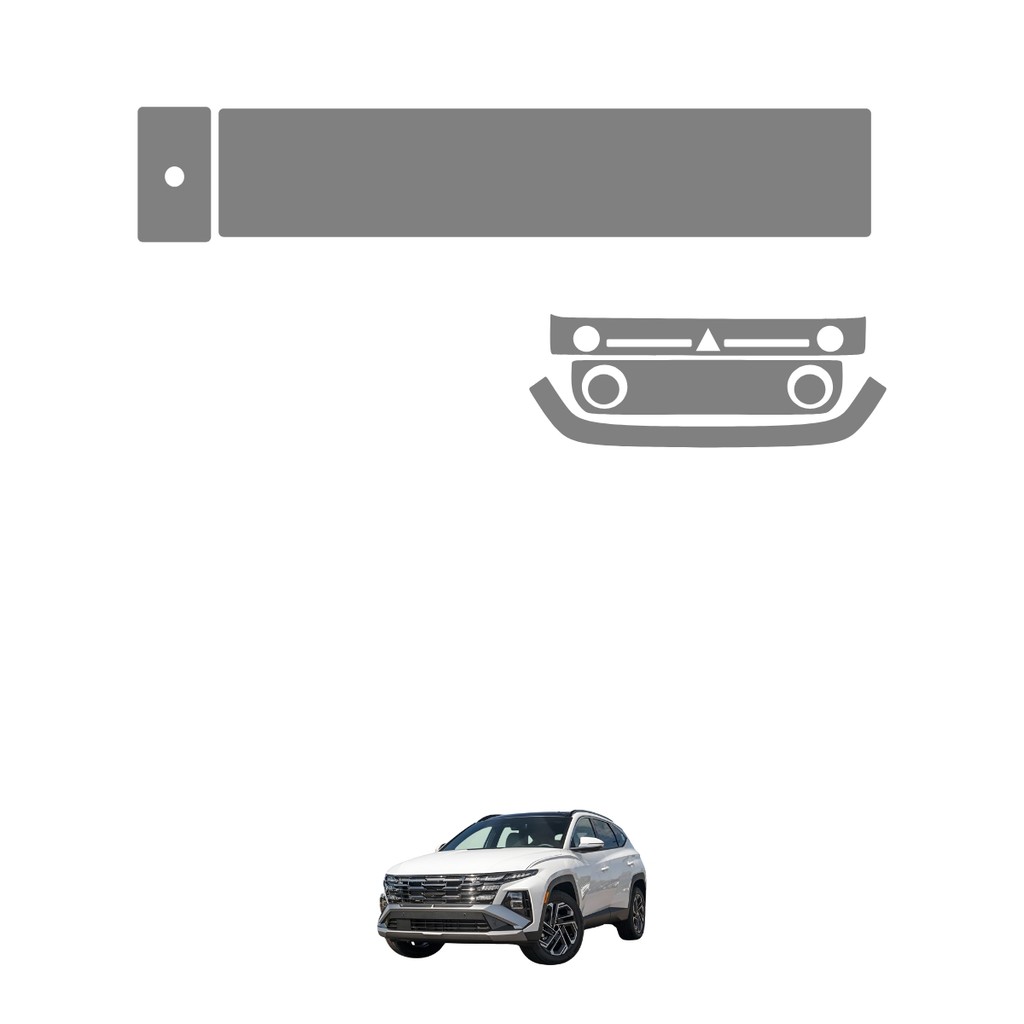 Película PPF Proteção Kit Console Ar Velocímetro Multimídia Hyundai Tucson 2025 2026 TPU Anti Risco