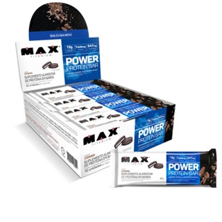 Protein Bar Max Power Max Titanium 41g C/12 em Oferta na Shopee