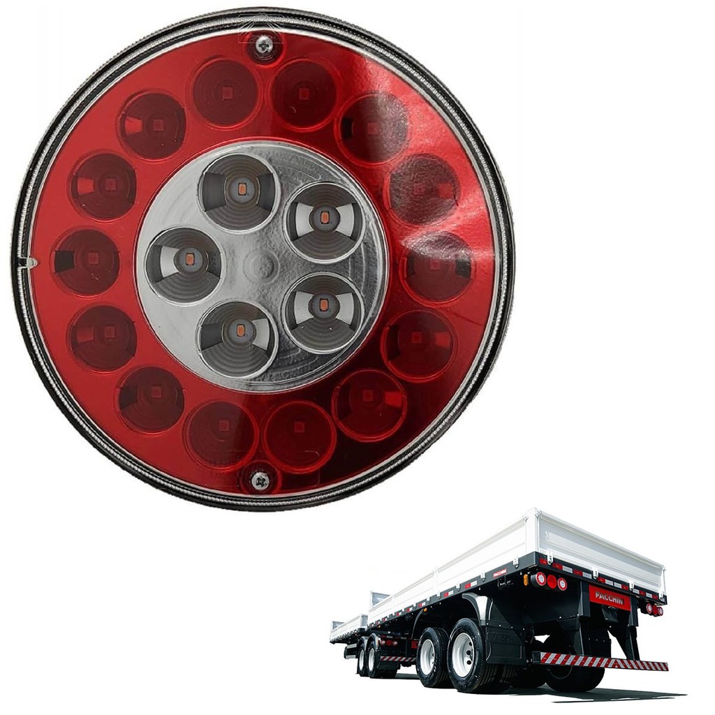 Lanterna Carreta Facchini Avulsa LED - Vermelha em Oferta na Shopee