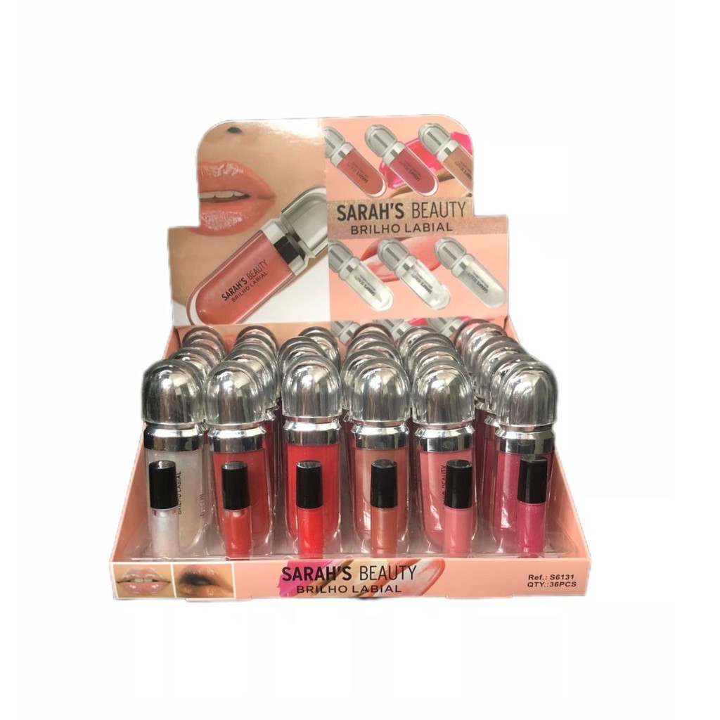 Box fechado c/36 uni Brilho Gloss Sarah's Beauty Grupo 05