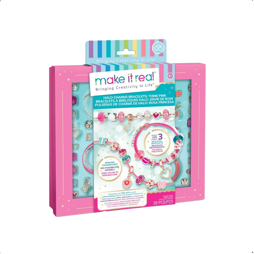 Brinquedo Crie suas próprías joias my style by make it real think pink Multikids BR2004 em Oferta na Shopee
