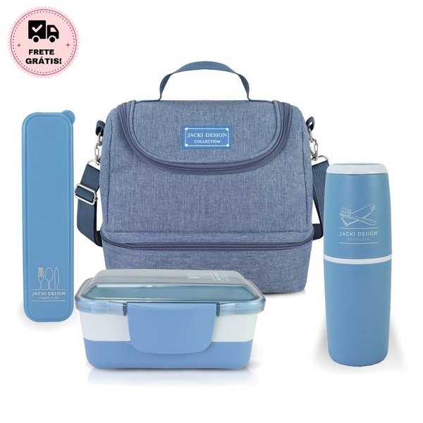 Kit Fitness Coleção Joy  Contêm Bolsa Térmica com Marmita, Porta Escova e Porta Talher  Jacki Design em Oferta na Shopee