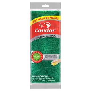 Esponja Multiuso Protege Unhas Condor 3 Unidades em Oferta na Shopee