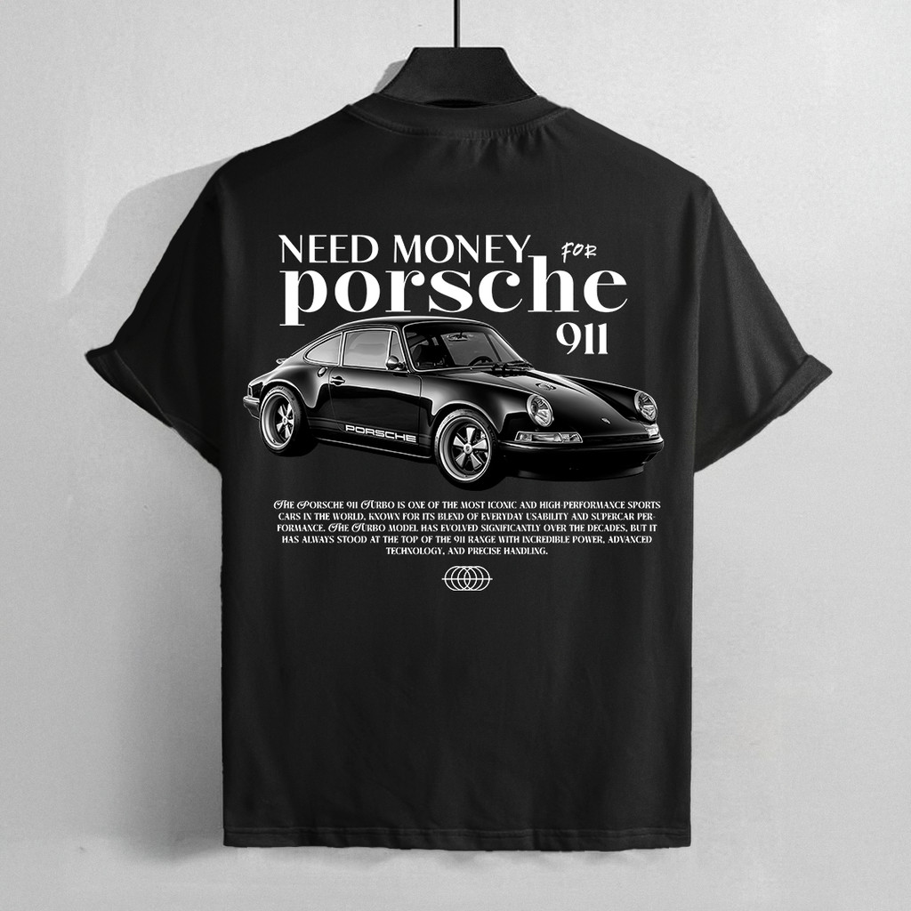 Camiseta Unissex Oversized Plus Size Feminina Masculina Porsche Heritage 100% Algodão Qualidade Superior Estilo Clássico