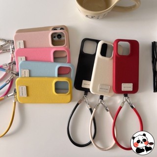 Capa De Alça De Couro De Imitação Para Redmi 14R 14C Note 14 13 12 11 10 Pro Plus 5G 4G Simples Fofa Cor Doce Telefone M em Oferta na Shopee
