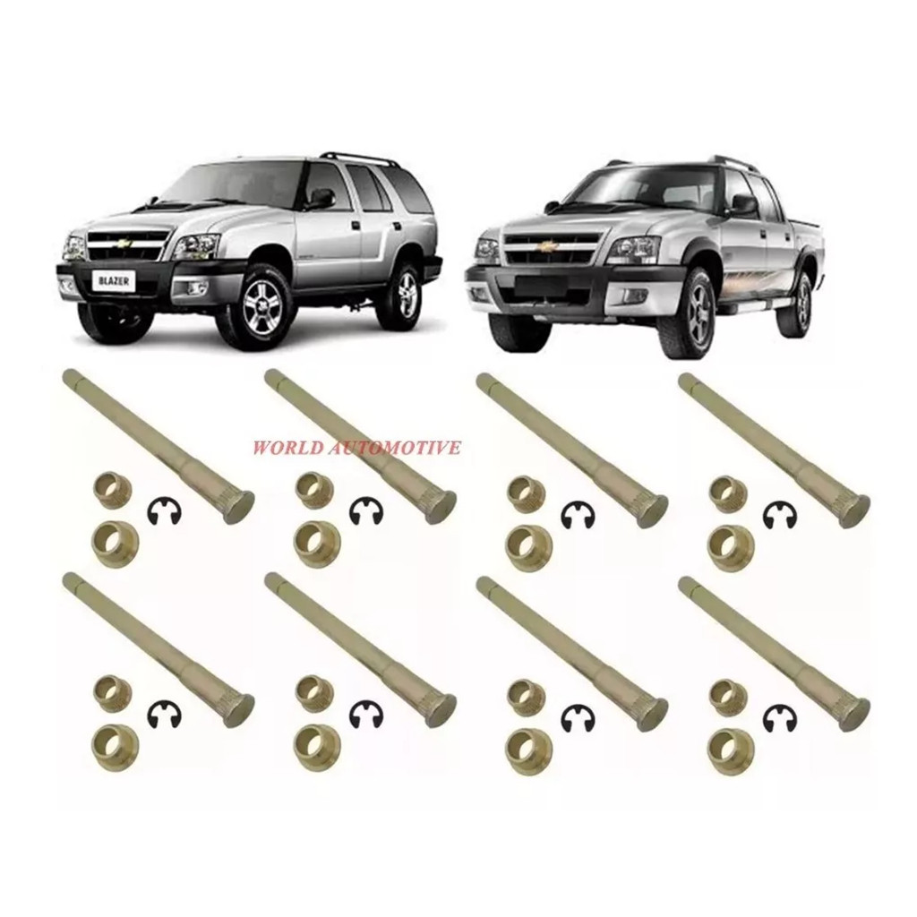 8 Pinos+bucha Dobradiças das Portas gm S10/blazer ( 4 Portas) 95/11