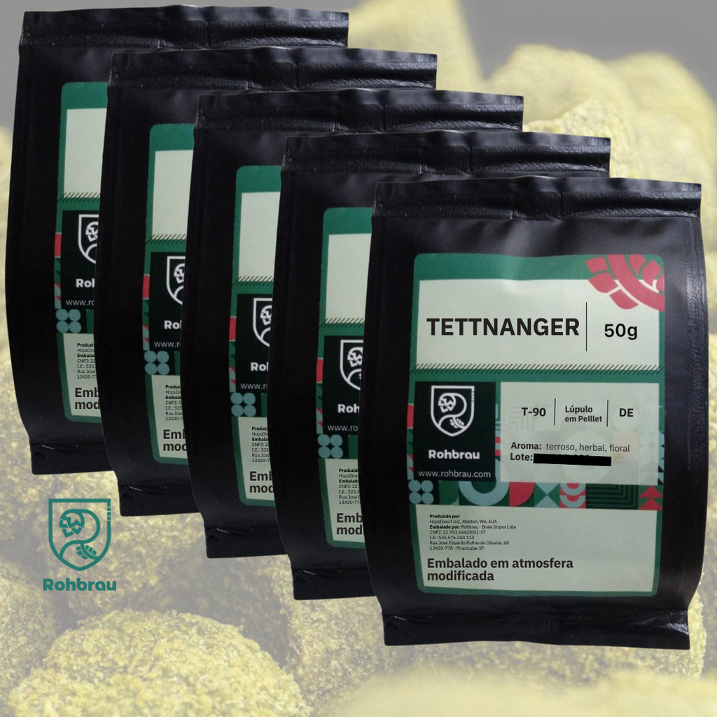 Lúpulo Tettnanger em Pellet T90 - 250g Emb. Atmosfera Modificada