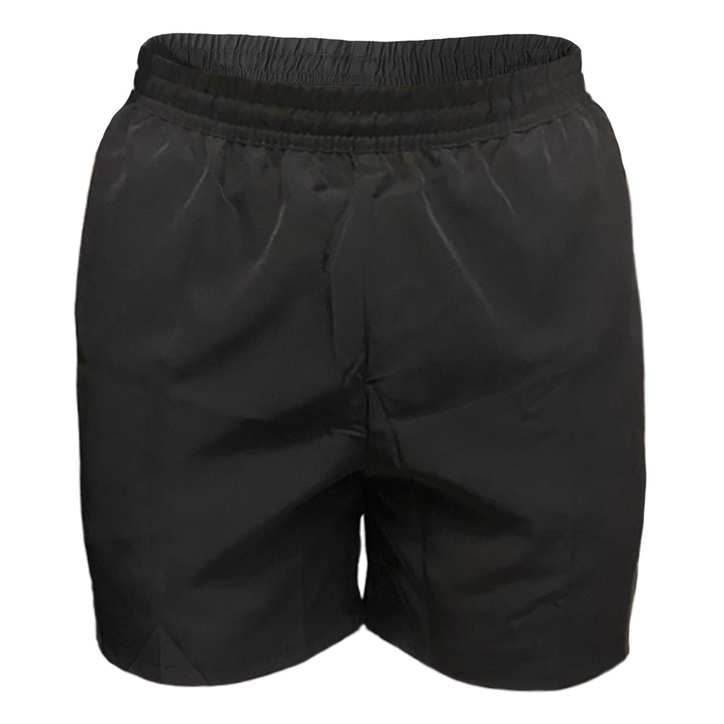 Shorts Elite Preto Masculina Detalhe Lateral Azul/Cinza Plus Size