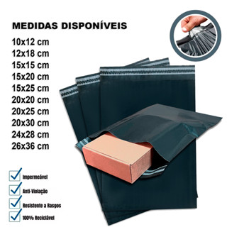 Envelope Segurança Saco Plástico Correio Sedex Lacre Auto Colante Resistente E-commerce 10x12 em Oferta na Shopee