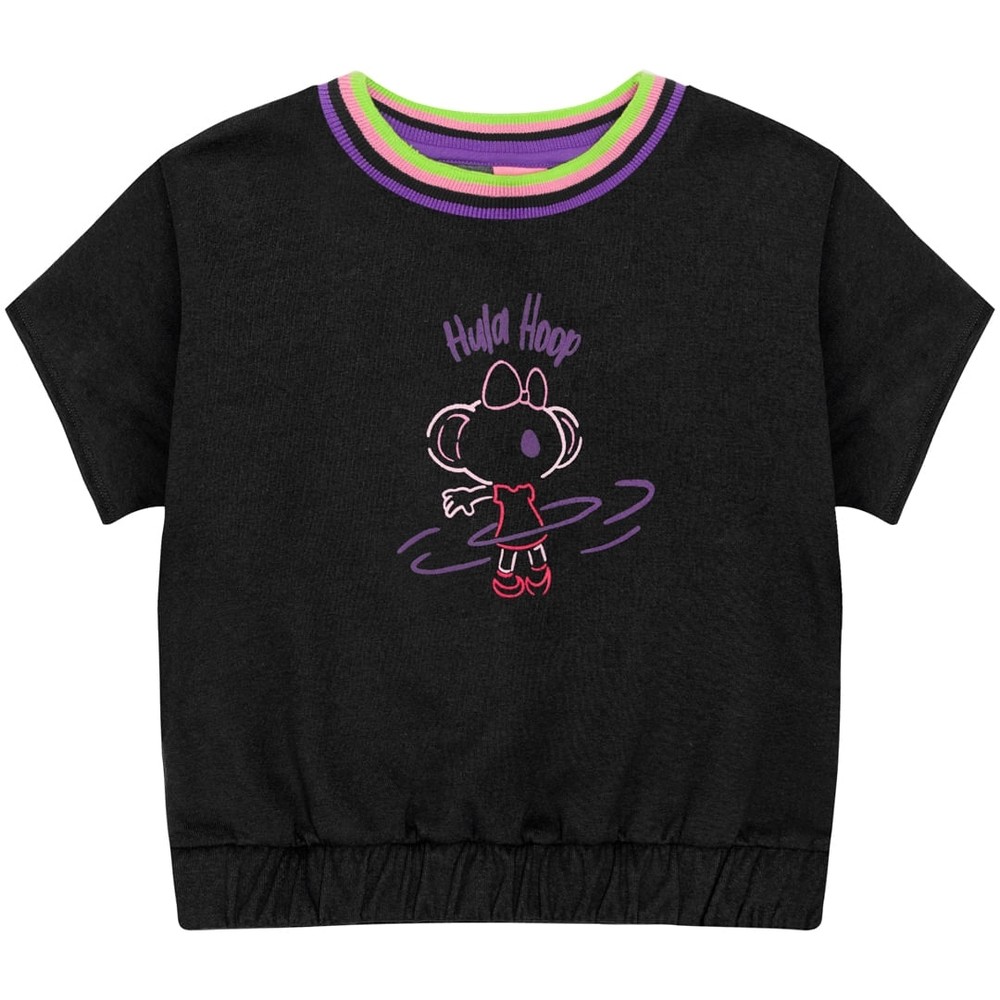 Blusa Infantil Manga Curta Lilica