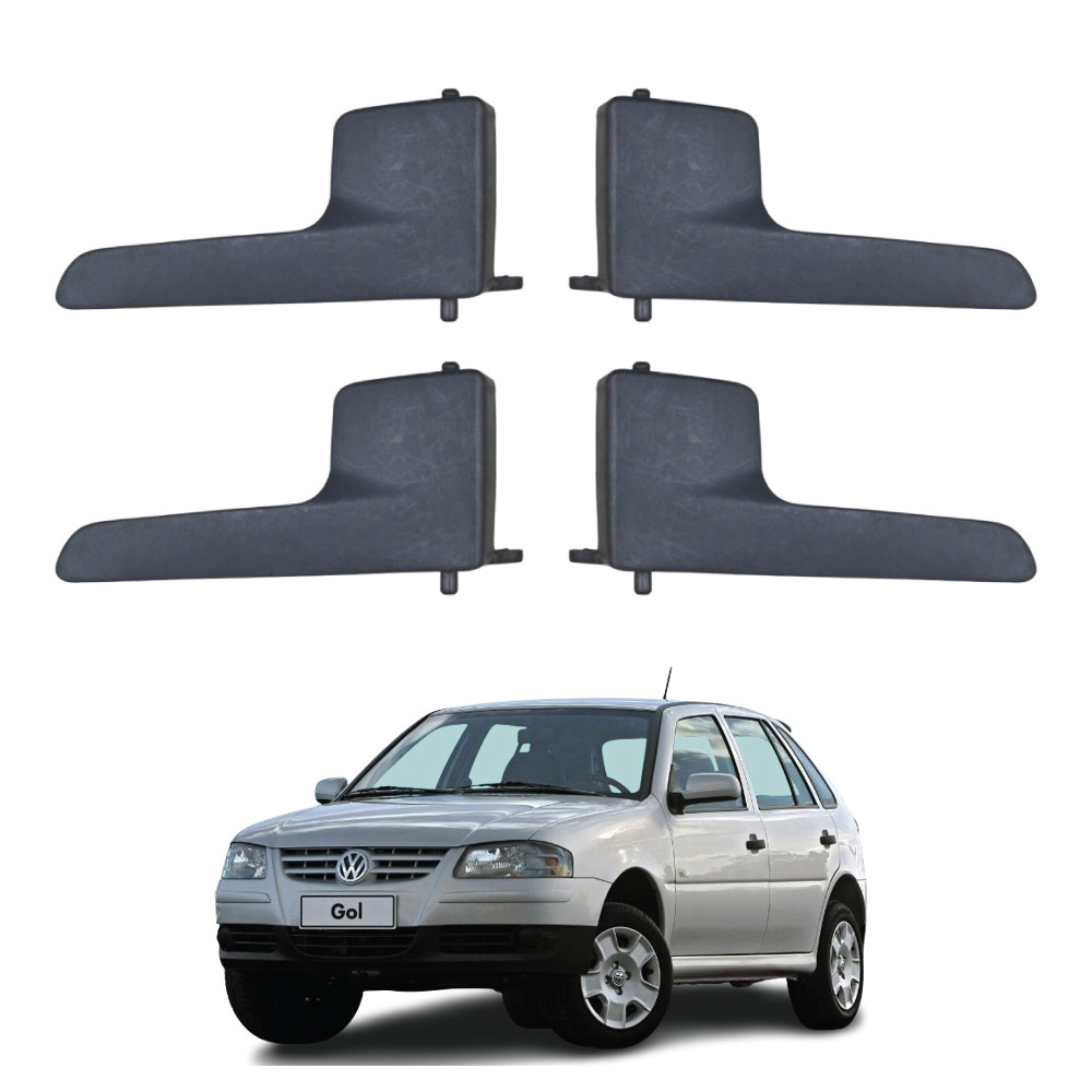 Kit Completo 4 Maçanetas Puxador Interno Grafite Gol 05 a 08 em Oferta na Shopee