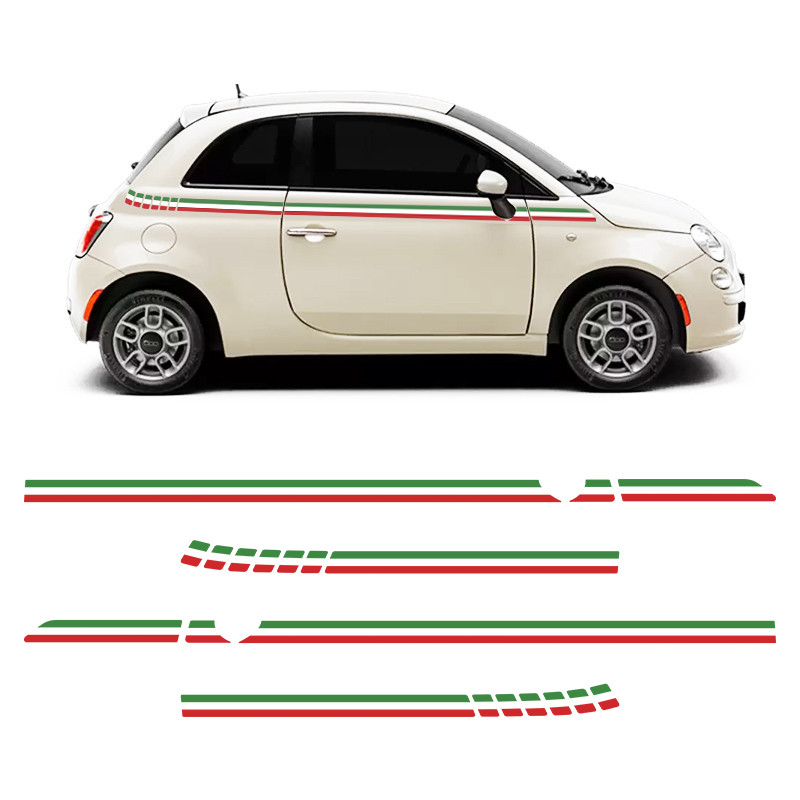 Kit Adesivo Faixa Lateral Fiat 500 Italia Modelo Original em Oferta na Shopee