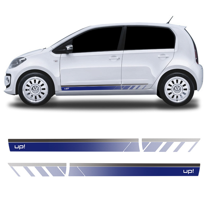 Kit Faixa Lateral Up 2015 Ate 2020 Adesivo Azul Decorativo em Oferta na Shopee
