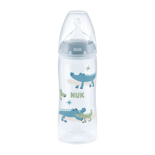 Mamadeira Nuk My First Bico de Silicone Ortodôntico Nível 2 Fluxo Médio 6+ Meses Azul 300ml em Oferta na Shopee