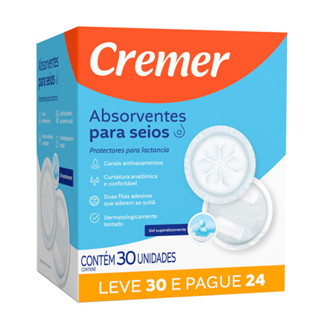 Absorvente Protetor de Seios Cremer 30 Unidades em Oferta na Shopee