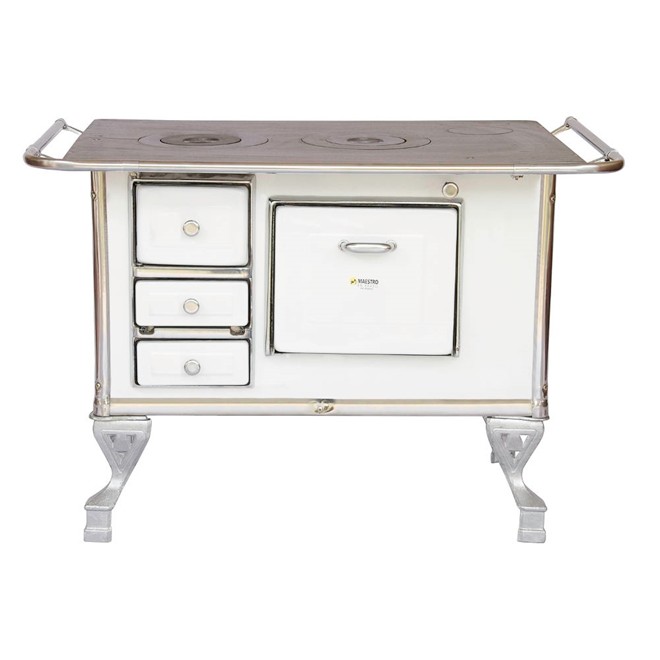 Fogão a Lenha Maestro Branco Nº2 Direito em Oferta na Shopee