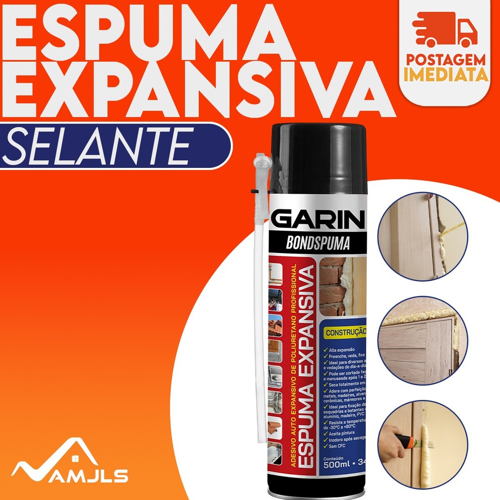 Kit Espuma Expansiva 500ml Garin Bondspuma