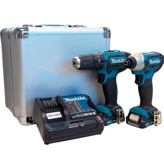 Combo Furadeira Parafusadeira + Parafusadeira de Impacto a bateria 12V com maleta - CLX228SAX - Makita em Oferta na Shopee