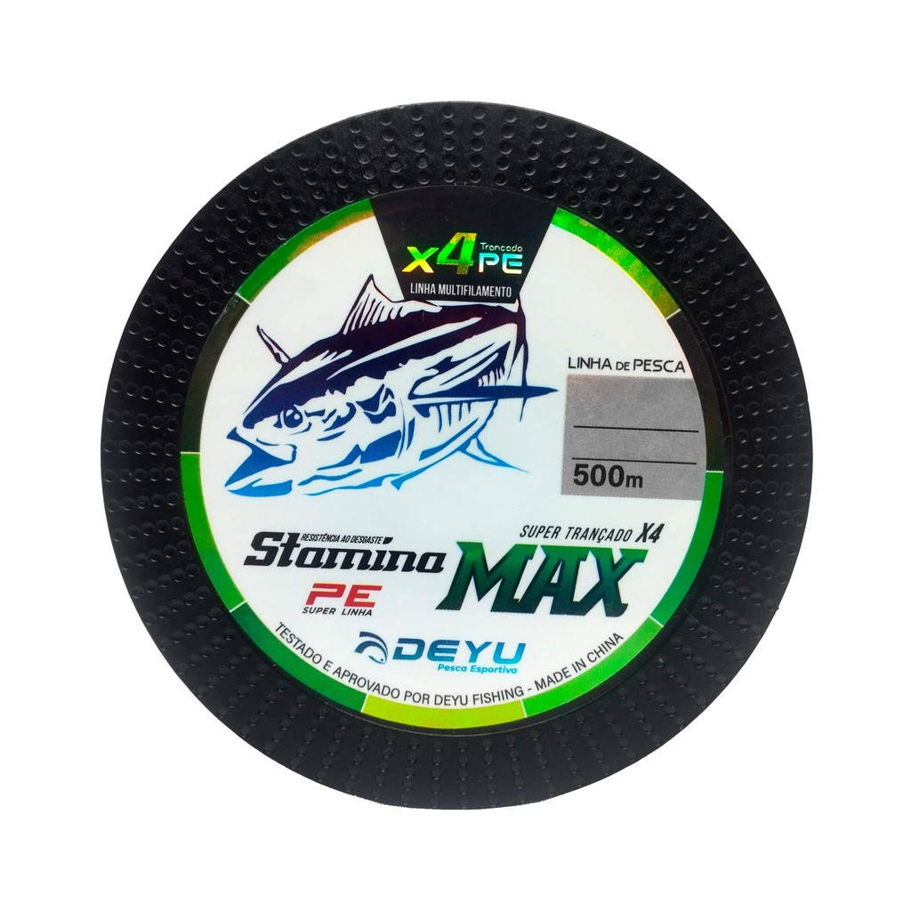 Linha de Pesca Multifilamento Stamina Max 4x 500m - Deyu em Oferta na Shopee