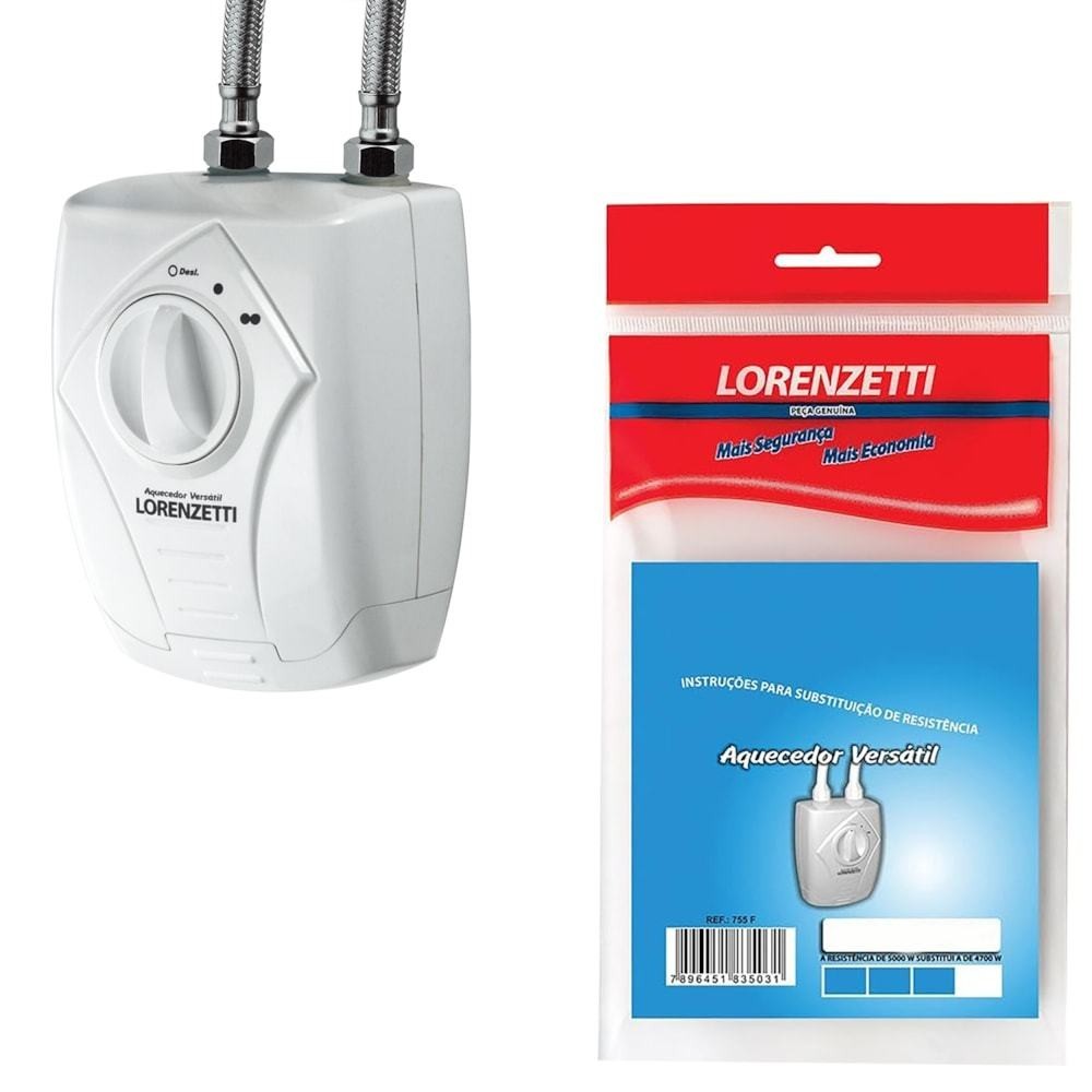 Resistência para Aquecedor Elétrico Versátil 5500W Lorenzetti