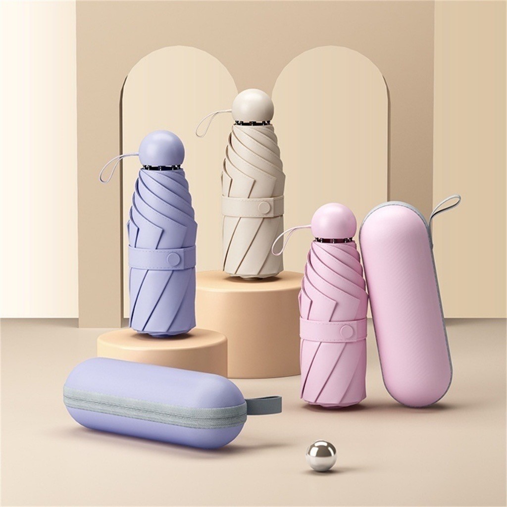 Guarda Chuva De Sol Caso Óculos Da Cápsula Ultra Light Mini Sombrinha Bolso Sus YB-R16 bosco