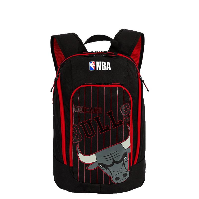 Mochila Grande 2 Compartimentos NBA Legend Chicago - Preto e Vermelho em Oferta na Shopee