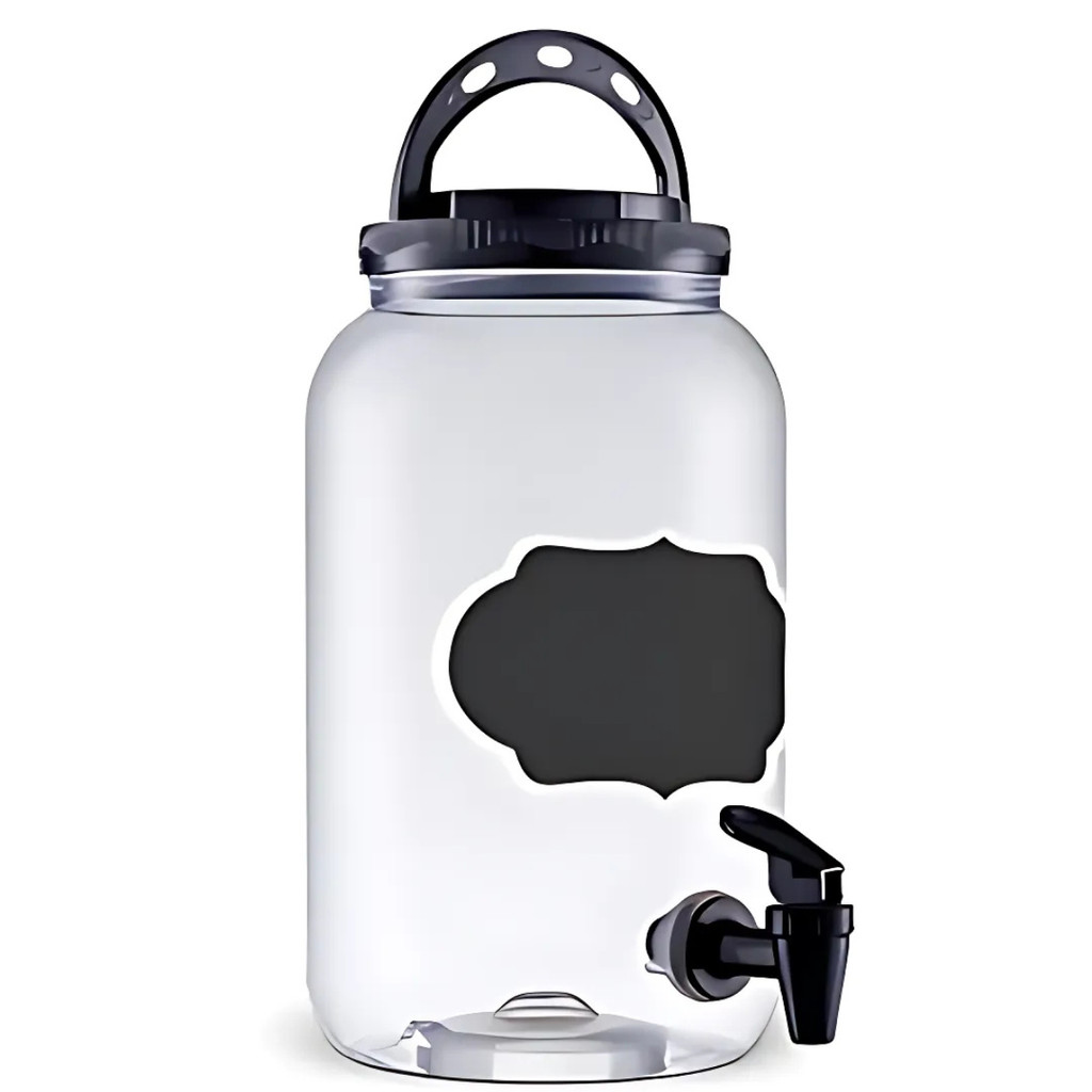 Suqueira Lousa Preta 3,6L p/ Bebidas Sucos Drinks Eventos Festa Churrasco Mesa Decoração Moderna