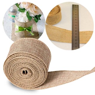 5 Metros Fita De Juta 4cm Natural Rústica Para Artesanato em Oferta na Shopee