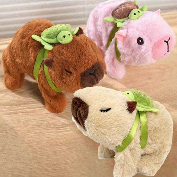 Brinquedos De Pelucia Capivara que anda e faz barulho em Oferta na Shopee