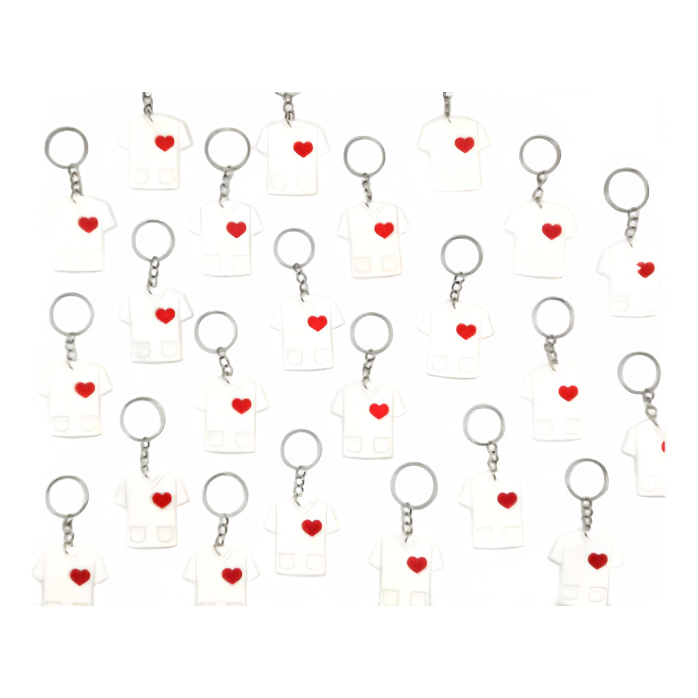 Jaleco Branco Chaveiro 10un Dia Da Enfermagem Medica Lembrancinha Medico Dr Novidade em Oferta na Shopee