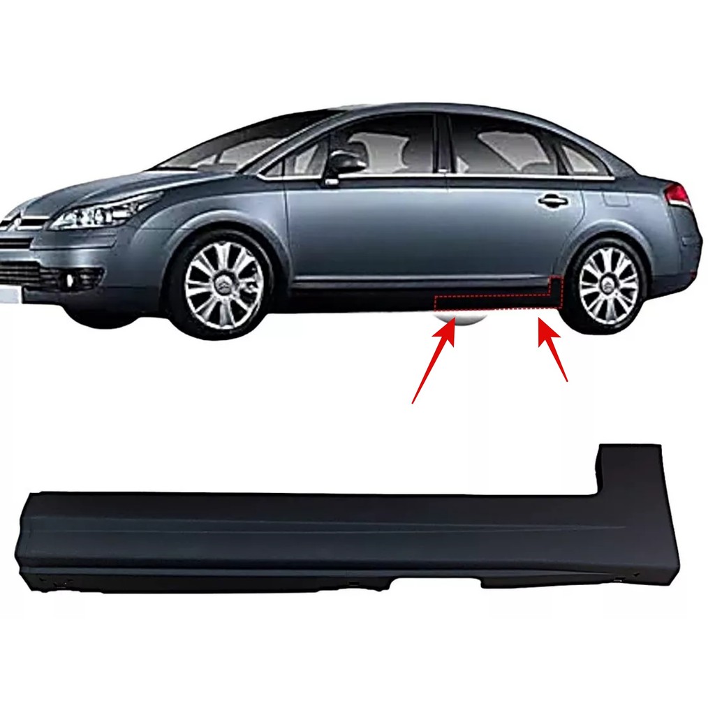 Friso Moldura Acabamento caixa de ar Spooler Soleira Traseiro Citroen C4 Pallas 2007 até 2013