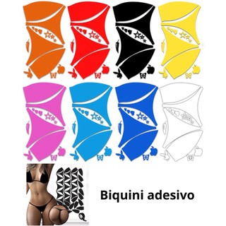 Biquíni Adesivo - Marquinha Natural Artificial Adesivo Bronzeamento Solar Marquinha de Fita