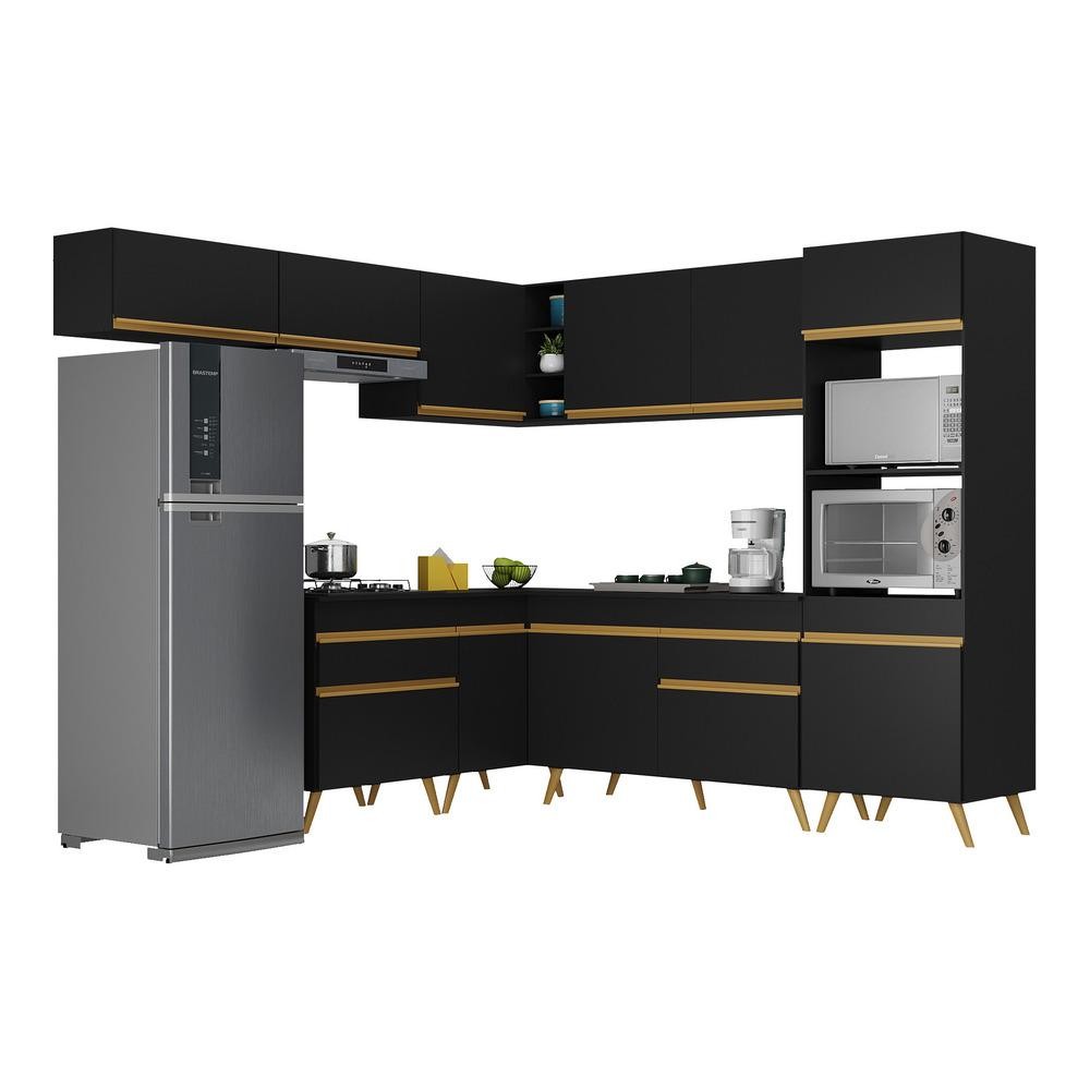 Armário de Cozinha Completa de Canto Veneza Multimóveis V2070 - Home & Living