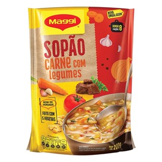 Sopão Maggi Carne com Macarrão e Legumes 200g - Embalagem com 24 Unidades em Oferta na Shopee
