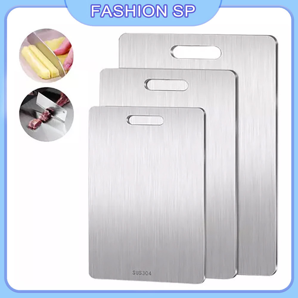 （Aço inoxidável 304）Placas Tábuas De Corte De Titânio Para Cozinha Portátil em Oferta na Shopee