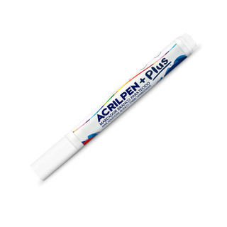 Caneta para tecido Acrilpen Branco 519 Acrilex em Oferta na Shopee