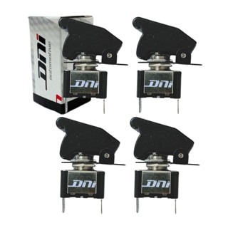 Kit 4 Chave Botão Liga Desliga 2 Posições Preta Tipo Caça em Oferta na Shopee