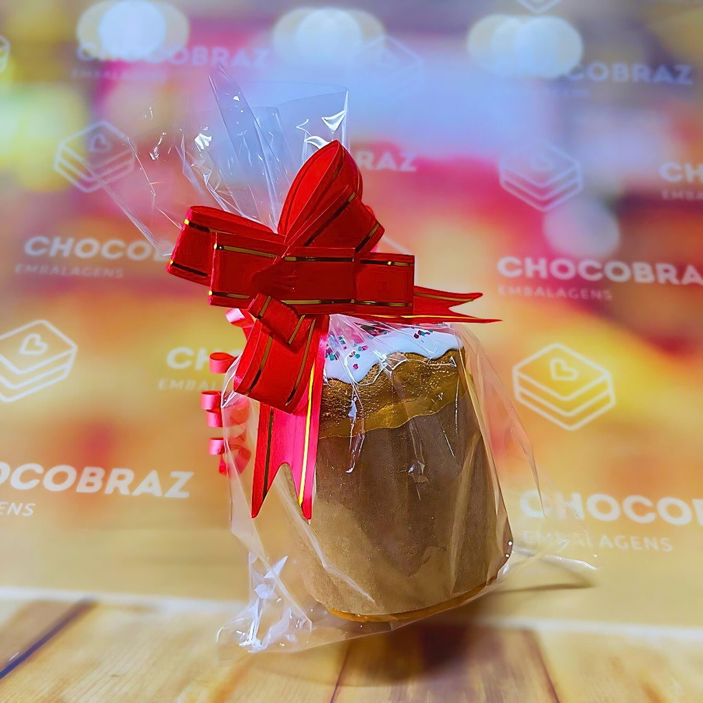 50~250 SACO PARA MINI PANETONE TRANSPARENTE EM BOPP 15X22 CM - INOVE