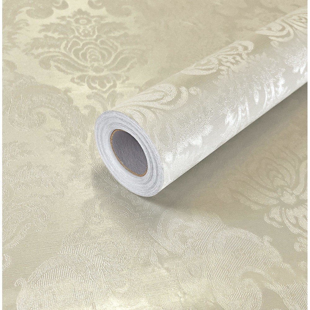 Adesivo PVC tipo Papel de Parede Lavavel Texturizado Arabesco Champanhe 500x60cm em Oferta na Shopee